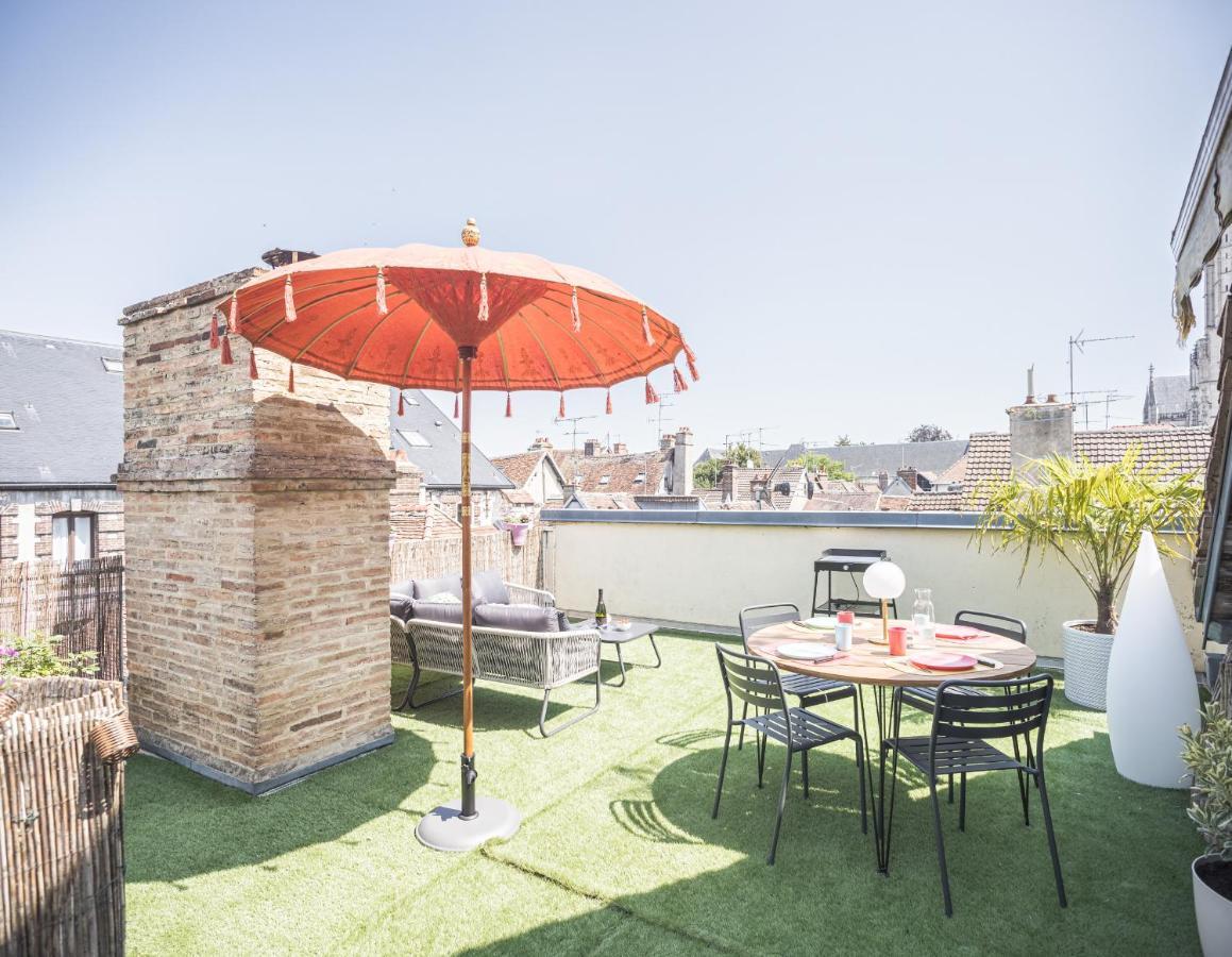 Le Rooftop - Vue Cathedrale - Climatisation Troyes Exteriör bild